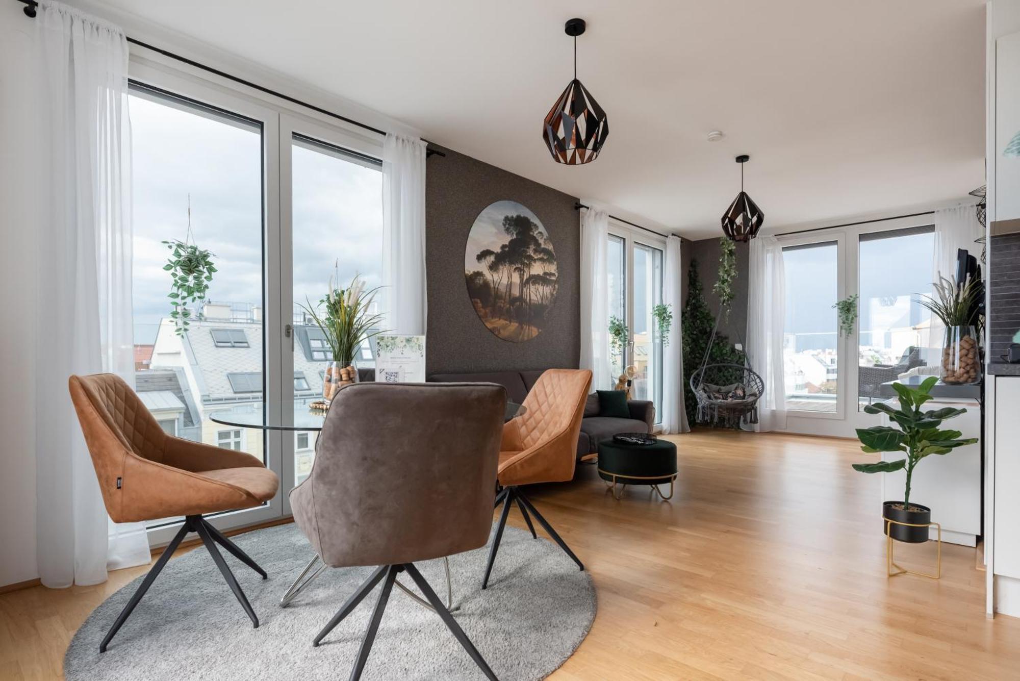 Apartment Mit Traumhafter Dachterrasse & Weitblick Viena Exterior foto