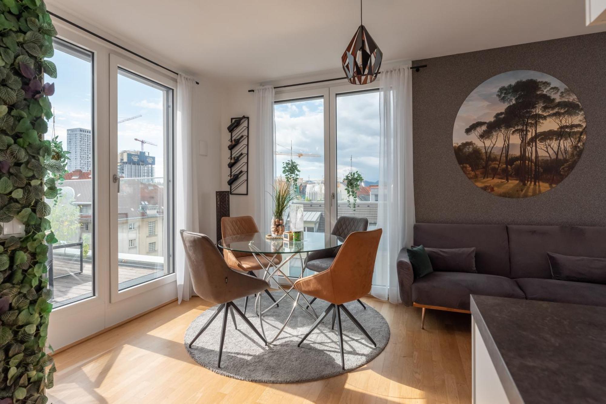 Apartment Mit Traumhafter Dachterrasse & Weitblick Viena Exterior foto