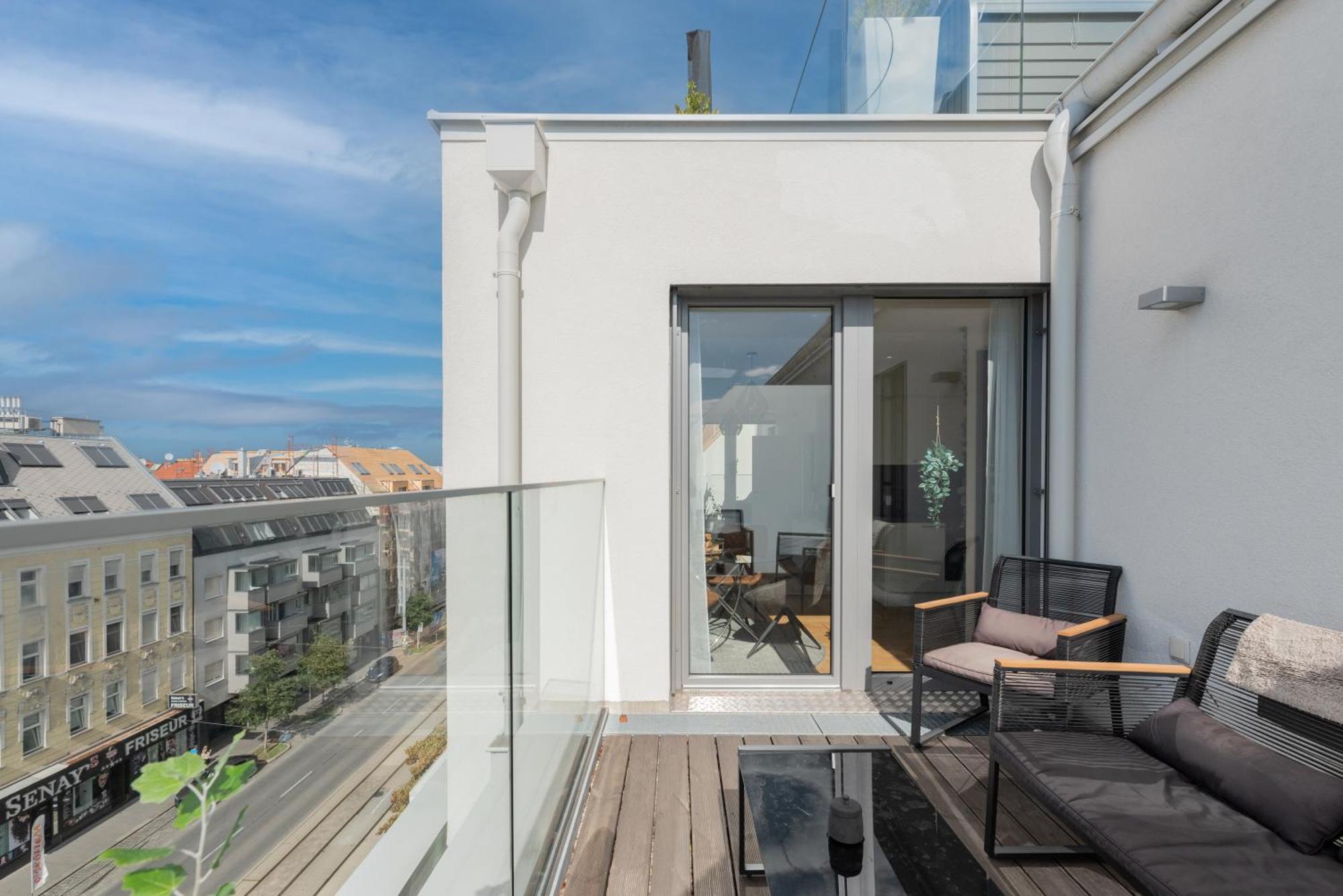 Apartment Mit Traumhafter Dachterrasse & Weitblick Viena Exterior foto
